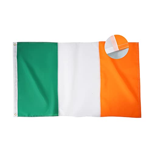 Drapeau irlandais de qualité supérieure avec rayures cousues