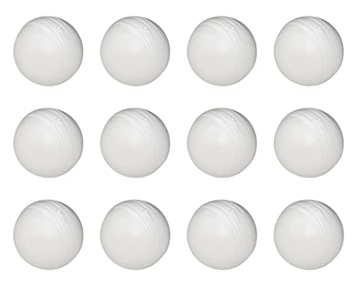JAGMOOLYA Products Plastic Cricket Training Ball White Toy Balls for Cricket for Indoor and Outdoor Game Kids Choice Now Days (White Ball Pack of) (90)