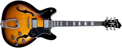 9 VIKING HAGSTROM Guitare corps creux VIKING TSB. - Les Beatles, Paul McCartney, John Lennon, RIngo Starr, George Harrison 9 VIKING HAGSTROM Guitare corps creux VIKING TSB.