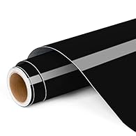 🏖️PREMIUM VINYL - 12" x 4Ft Glossy Black permanent vinyl roll for craft project with highest rated durability on the market. Its color is always bright and bright, the use cycle is longer and higher viscosity. One of the most practical colors, releas...