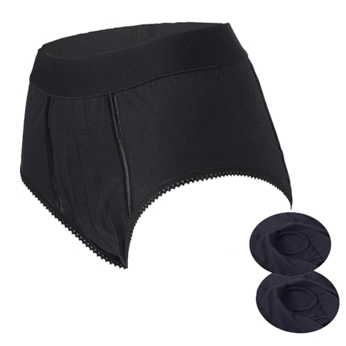 Strap Underwear Strap Panties Strapless Underwear Briefs for Women Men Underpants -XL Black