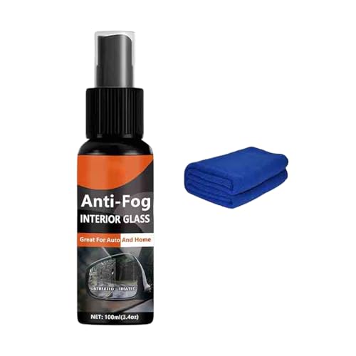 Antivaho para parabrisas de coche | 100 ml de líquido de vidrio impermeable – Descongelante para parabrisas, para conducción nocturna, ruta de trabajo diaria, mañana de invierno, autopista, garaje