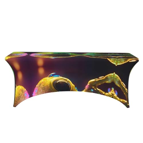 Housse de table extensible en élasthanne imprimé Alien Planet EdWal - 3