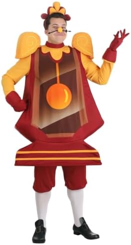 Adult Disney's Beauty and the Beast Cogsworth Authentic Halloween Costume - Perfect for Halloween, Cosplay, and Disney Fans