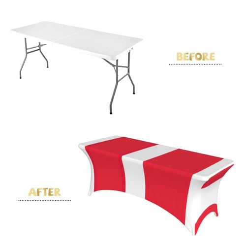 Nappe drapeau autrichien élastique pour protéger table de banquet