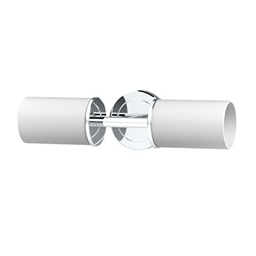Image of Gatco 1683 Latitude II 2-Light Bathroom Vanity Light Fixture, Wall Mounted Sconce, Vertical or Horizontal Mount, Chrome