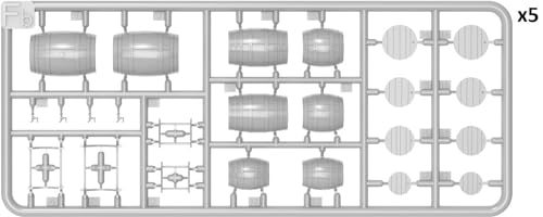 Miniart 1:48 - Wooden Barrels, White - Image 2