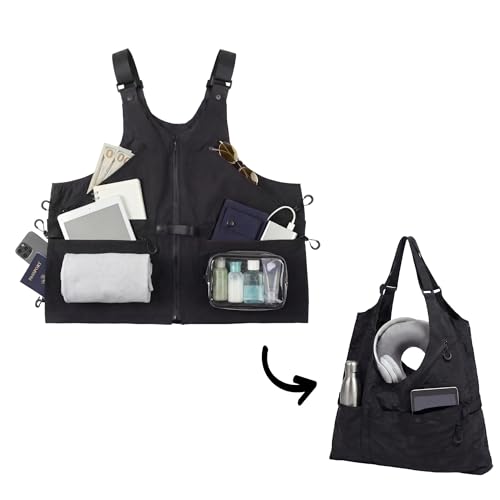HygaLivia 2-in-1 Convertible Travel Vest with Pockets