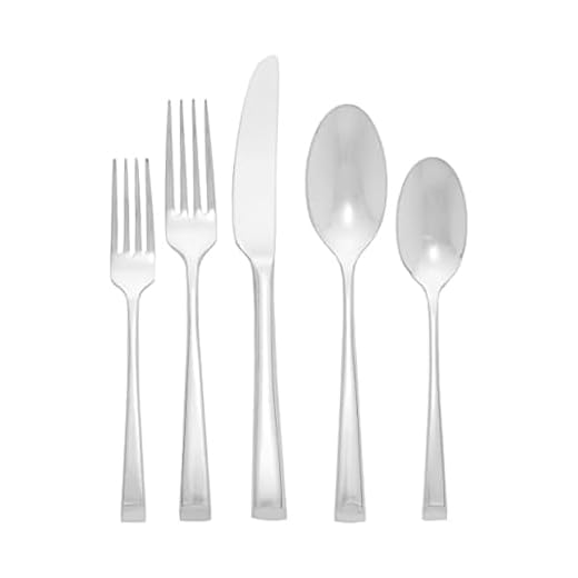 Mikasa Rockford 45-Piece 18/10 Stainless Steel Flatware Set with Serving Utensil Set, Service for 8