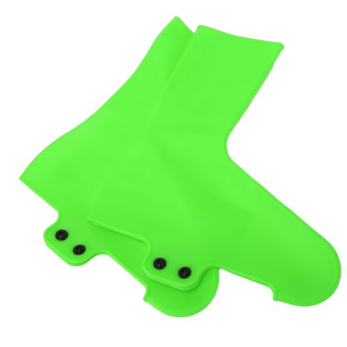 SUNGOOYUE Cubrezapatos de Ciclismo de Silicona Cubrezapatos Reutilizables a Prueba de Agua Suela Antideslizante Ajuste Elástico para Viajes en Bicicleta de Carretera de Montaña Ve (S)