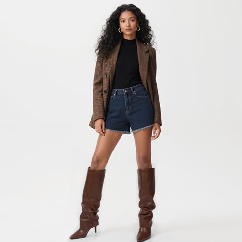Image of VIUGJNEX Fold Over Boots for Women Fall Tall Knee High Boots