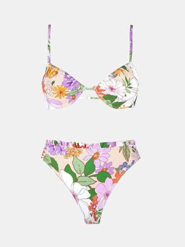 Image of CUPSHE Women Swimsuit Bikini Set High Waisted Two Piece Bathing Suit