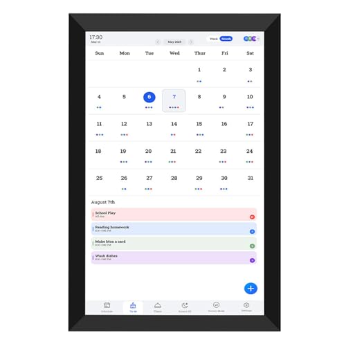 Jectse 10.1in Smart Digital Calender, Digitalplaner der HD Touchscreen Family mit Aufgabenplänen für das Familienbüro