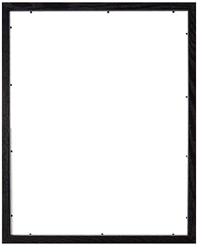 ArtToFrames 15x19 Inch Black Picture Frame, This 0.7500 Inch Custom Poster Frame is Black - Comes with Glass and Corrugated Backing (2WOM0066-1343-YBLK-15x19)