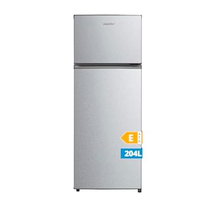Foto di Midea MERT210FGE50 Frigo-congelatori doppia porta 204 L, Congelatore da Montare in Alto, 176kWh/annum, controllo della temperatura regolabile, Luce LED, Argento