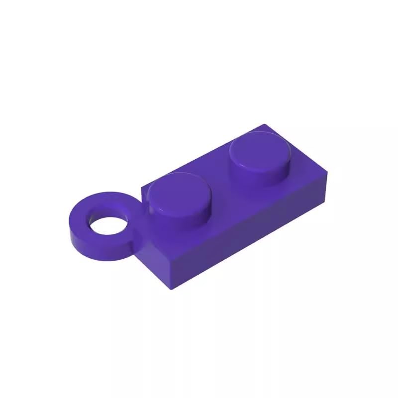 Gobricks 2429 Hinge Hinge Plate 1x4 Swivel Base 50 Pieces GDS-807 Compatible with Lego Building Blocks Color:Dark Purple — image 1