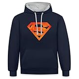 pull superman femme bleu rond. Lavez 30°C à l’envers, pas de sèche-linge.