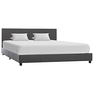 Lechnical Lattenbodem voor lattenbodem, onderkant voor wervelbed, grijs, van kunstleer, 120 x 200 cm, Kk NL