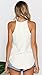 LouKeith Womens Tops Sleeveless Halter Racerback Summer Casual Shirts Basic Tee Shirts Cami Tank Tops Beach Blouses Cream S