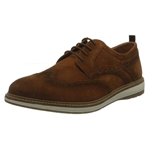 Clarks Herr Chantry Wing sneakers, Mörk solbränna mocka - 46 EU