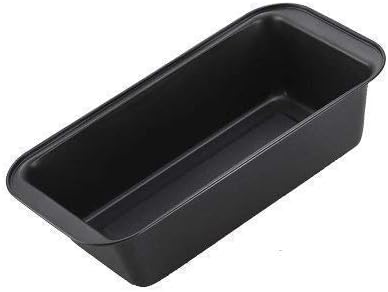 IARA Aluminium Non Stick Coated Baking Tray Bread Loaf Mould Baking Pan Combo, Black