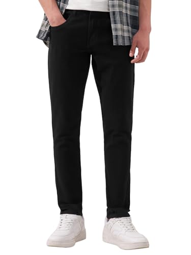 Image of Highlander Mens Tapered Fit Denim Jeans for Man| Regular Length|Mid-Rise|Stretchable Fabric for Comfort fit| Jeans for Man | Men Jeans