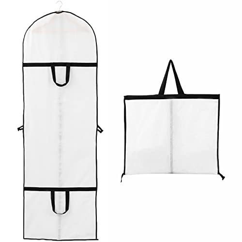 Niviy 60x180cm Fundas Ropa Funda Vestido Novia Plegable Resistente al Polvo y Manchas Bolsa de Traje...