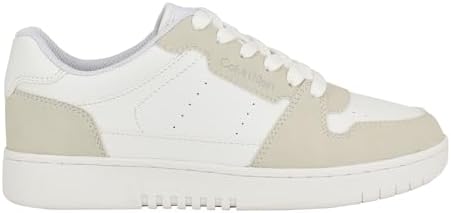 Calvin Klein Women's HATTEA Sneaker, White Patent 1, 8 | Image 4