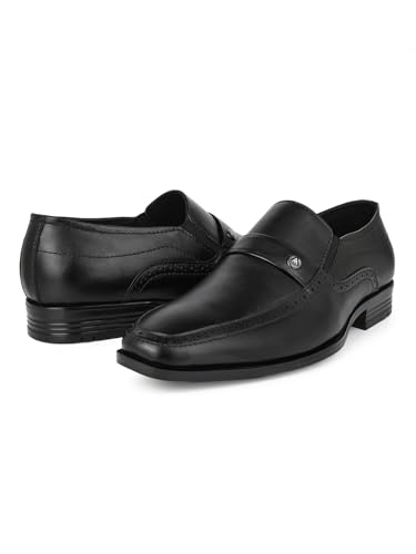 Image of ALBERTO TORRESI Genuine Leather Tan Slipon Formal Shoes