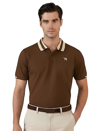 Image of Men's Polo - FYLTR Men's Regular Fit Polo T-Shirt with Contrast Tipping Collar - 100% Cotton | Soft Handfeel | Casual T-Shirts for Men
