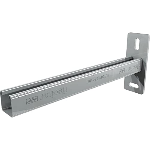 Fischer, Mensola A Sbalzo Alk 17-200 (10 Pezzi) Per Installazione Di Tubazioni Idrauliche, Canaline Elettriche O Canali D'Aria Lungo La Parete