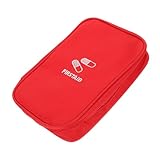 SHOWERORO Kit de Primeros Auxilios Kit Medico Emergency Kit campingas botiquín Primero Auxilios Kit botiquin Bolsa de medicación Bolsa de portátil Tela Oxford Rojo