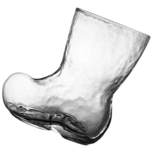 SEWACC Verre à Bière de Botte 380 Ml en Verre Transparent Tasse Originale pour Fête et Présent Contenant Boissons Froides Cocktail et Bière Usage Maison...
