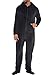 Del Rossa Microfleece Footed Pajamas, Black, Large (A0320BLKLG)