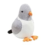 Xiyocadt Taube Plüschtier,Vogel Kuscheltier,Niedliches Plüschtäubchen Kuscheltier,Plüschtaube Plüsch Taube Vogel Puppe Für Kinder,Sicheres Pp Für Familie,Freunde,Kollegen (40cm,Grau)