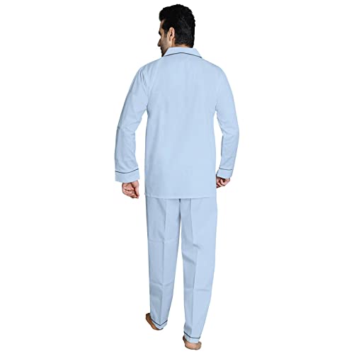 Image of Men's Cotton Solid Night Suit