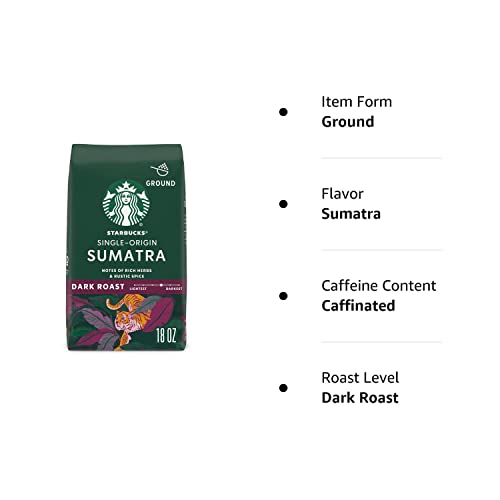 Starbucks Sumatra Dark Roast Ground Coffee, 18 Ounce (Pack Of 1) #TOP7