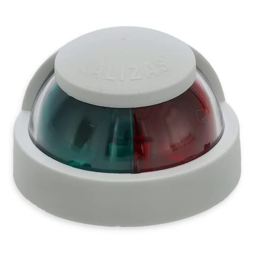 wellenshop LED Zweifarbenlaterne Positionslicht Boot Leuchte 12V Weiß