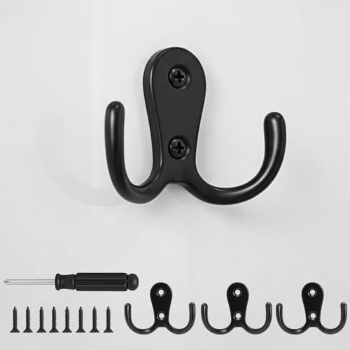 DAJMAIEZ 11 crochets doubles noirs robustes et durables