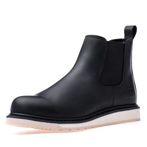 Handmade Soft Toe Chelsea Boots For Men Classic Fashion Genuine F...