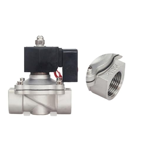 Válvula solenoide 3/8 inoxidable 220v normalmente cerrada electroválvula agua 3