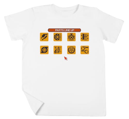 Gran Turismo 2 Tune Menu Niño Niña Unisexo Blanco Camiseta Manga Corta Kids White T-Shirt
