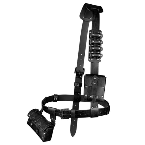 Ceinture d'alchimiste médiévale pour transporter vos fioles en GN et festivals
