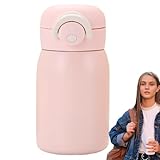 Edelstahl-Wasserflasche – Hüpfdeckel, 6–12 Stunden Isolierung, Edelstahlbecher, Isolierflasche, für Studenten, Mädchen, Teenager, Jungen, Erwachsene, Schule, Camping