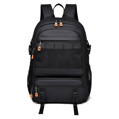 Backpack Men's Trendy Fashion Business Casual Backpack Large Capacity(E)