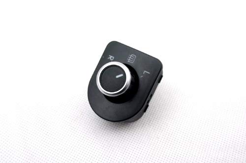 Matt Chrome Rear View Side Mirror Switch Knob (Heat Mirror Support) for Golf MK4 / Jetta/Bora MK4 / Passat B5 / B5.5