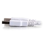C2G 13400 USB Cable - USB 2.0 A męski na B kabel męski do drukarek, skanerów, Brother, Canon, Dell, Epson, HP i innych, biały (9,8 stopy, 3 metry)