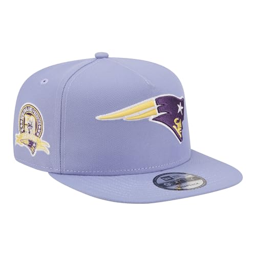 New Era Men's Lavender New England Patriots Bloom A-Frame 9FIFTY Snapback Hat