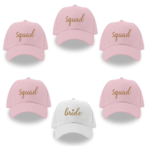 Image of LADY&HOME Bachelor /Bachelorette Party Baseball Hats Set, Embroidered Adjustable Cotton Truck Caps