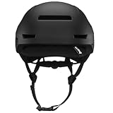 Bern Hudson Commuter Bike Helmet with MIPS, Rated for E-Bike, Integrated LED Rear Light and U-Lock Compatibility, MIPS Matte Black, Small